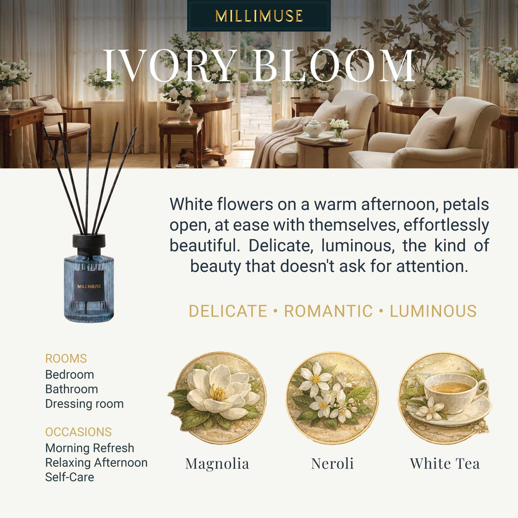Ivory Bloom Reed Diffuser