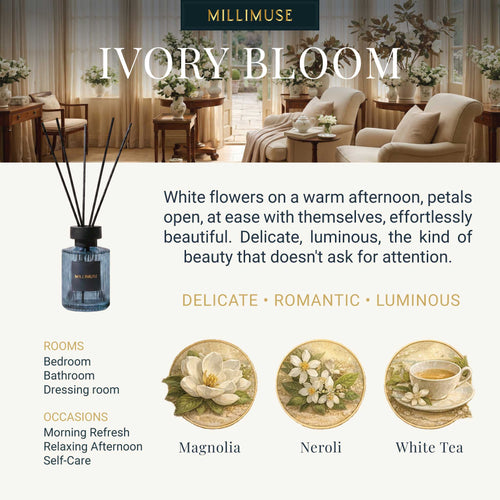 Ivory Bloom Reed Diffuser